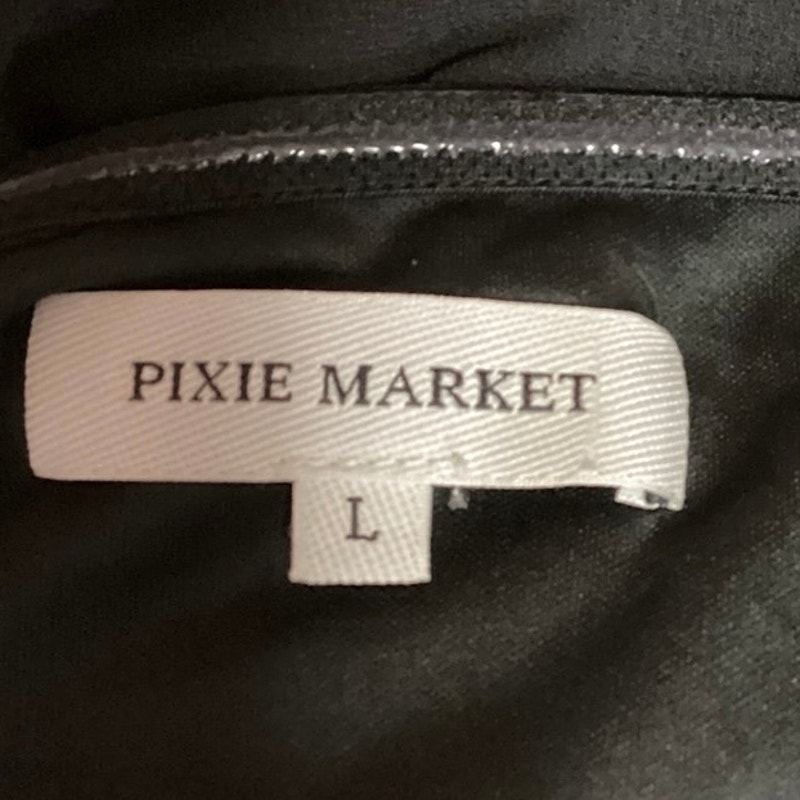 Pixie Market Women's Solid Ruched Black Strapless Flared Long Maxi Dress Size L — image 7 of 8